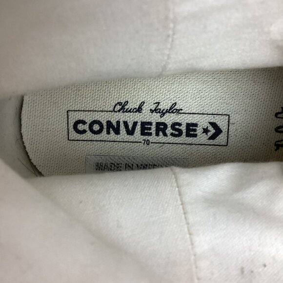 Converse All Star Floral Embroidered High Top Sneakers Womens 9 Black Canvas - Picture 10 of 14